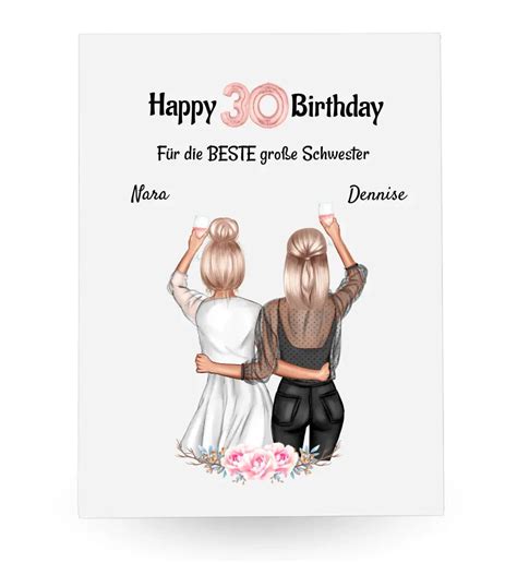 geburtstagsgeschenk schwester 30|Geschenke schwester .